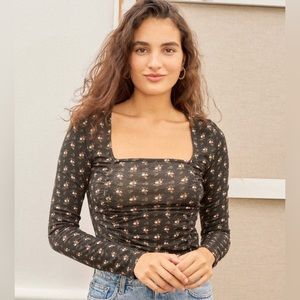 Rouje Aline Long-Sleeve Wool-Blend Top, Size 36